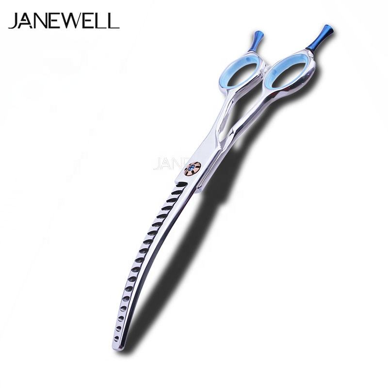 Professional VG10 curved chunker grooming shars for dog pet grooming, 7 inch. pet grooming shears for professional groomers. - thumbnail 10