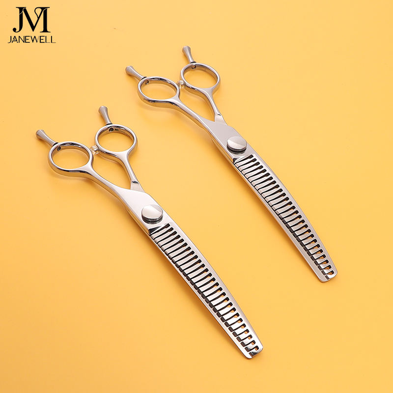 Professional VG10 curved chunker grooming shars for dog pet grooming, 7 inch. pet grooming shears for professional groomers. - thumbnail 16