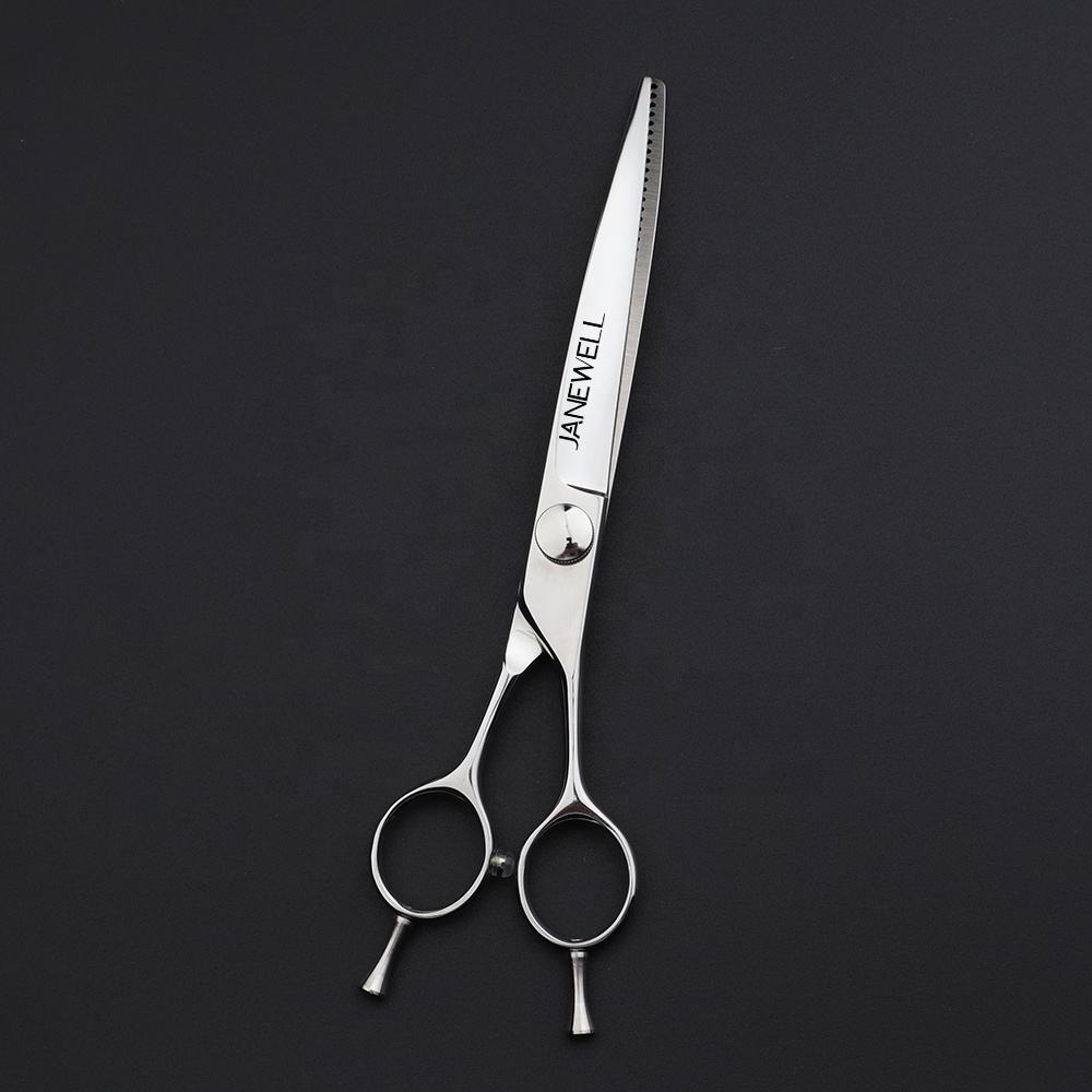 Professional VG10 curved chunker grooming shars for dog pet grooming, 7 inch. pet grooming shears for professional groomers. - thumbnail 20