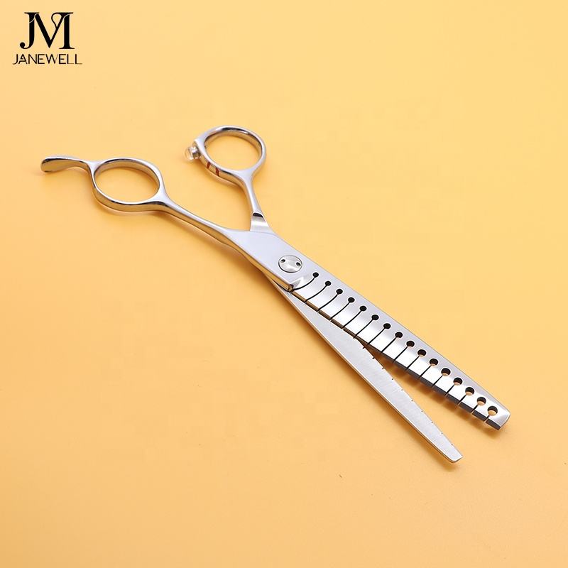 Professional VG10 curved chunker grooming shars for dog pet grooming, 7 inch. pet grooming shears for professional groomers. - thumbnail 37