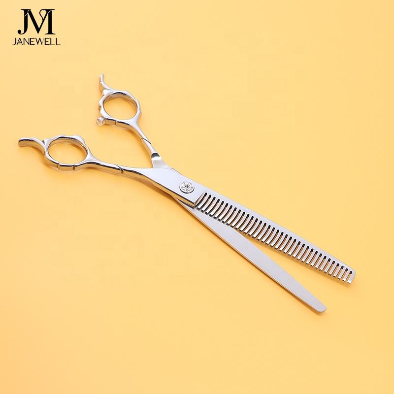 Professional VG10 curved chunker grooming shars for dog pet grooming, 7 inch. pet grooming shears for professional groomers. - thumbnail 45