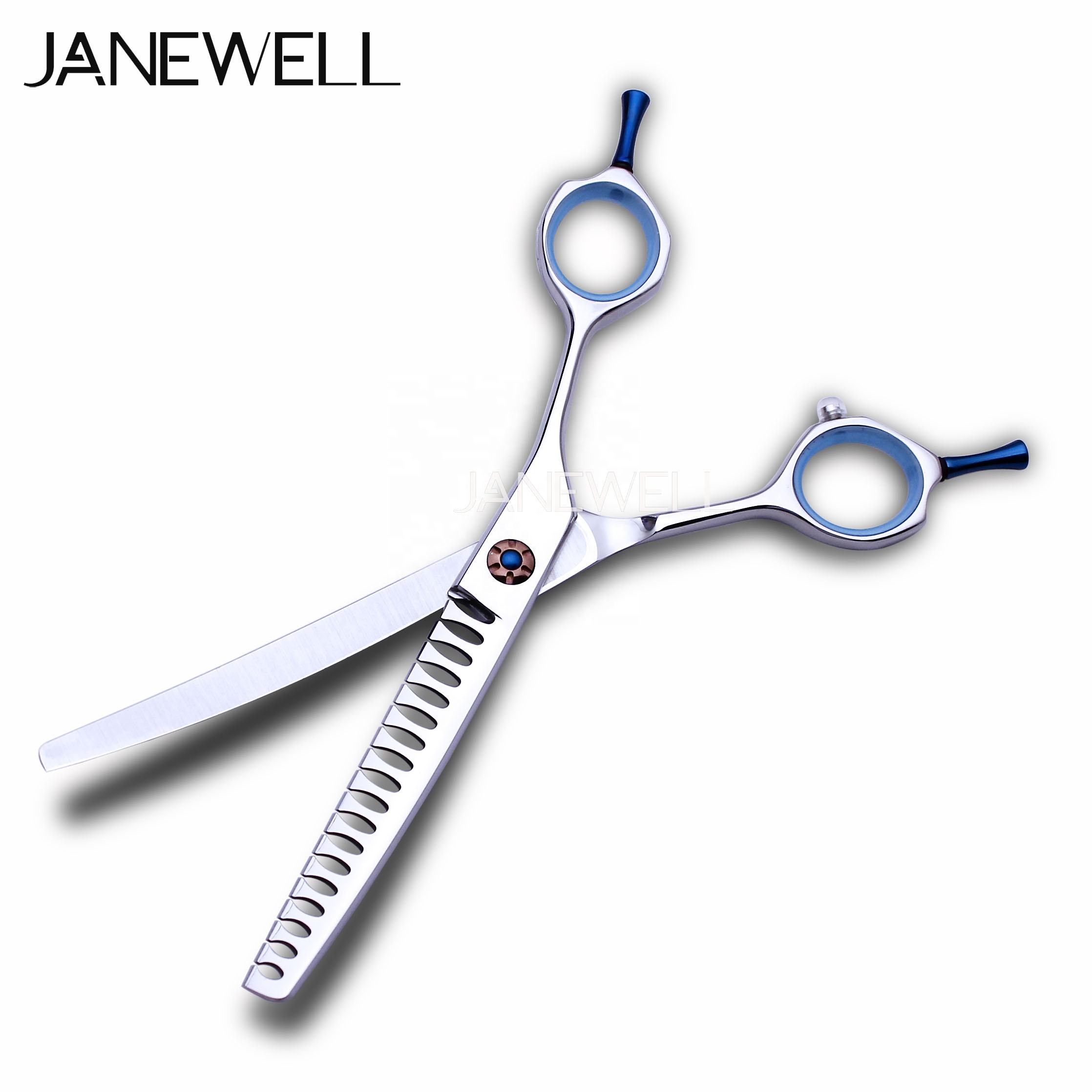 Professional VG10 curved chunker grooming shars for dog pet grooming, 7 inch. pet grooming shears for professional groomers. - thumbnail 46