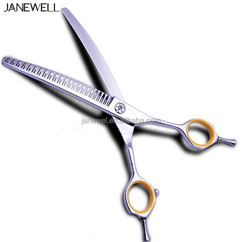 Professional VG10 curved chunker grooming shars for dog pet grooming, 7 inch. pet grooming shears for professional groomers. - thumbnail 49