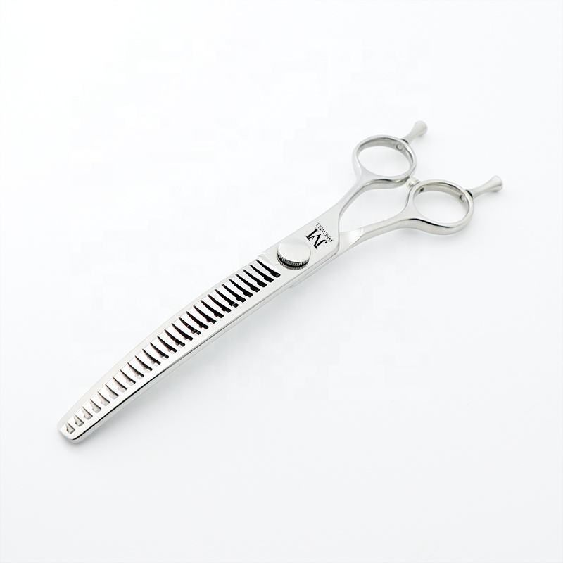 Professional VG10 curved chunker grooming shars for dog pet grooming, 7 inch. pet grooming shears for professional groomers. - thumbnail 52
