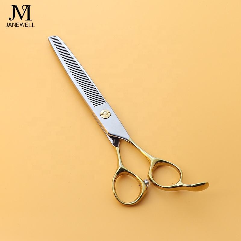 Professional VG10 curved chunker grooming shars for dog pet grooming, 7 inch. pet grooming shears for professional groomers. - thumbnail 53