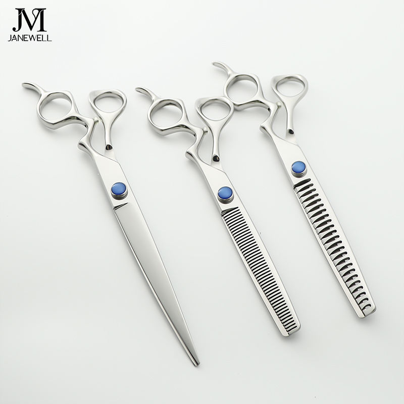 Professional VG10 curved chunker grooming shars for dog pet grooming, 7 inch. pet grooming shears for professional groomers. - thumbnail 77