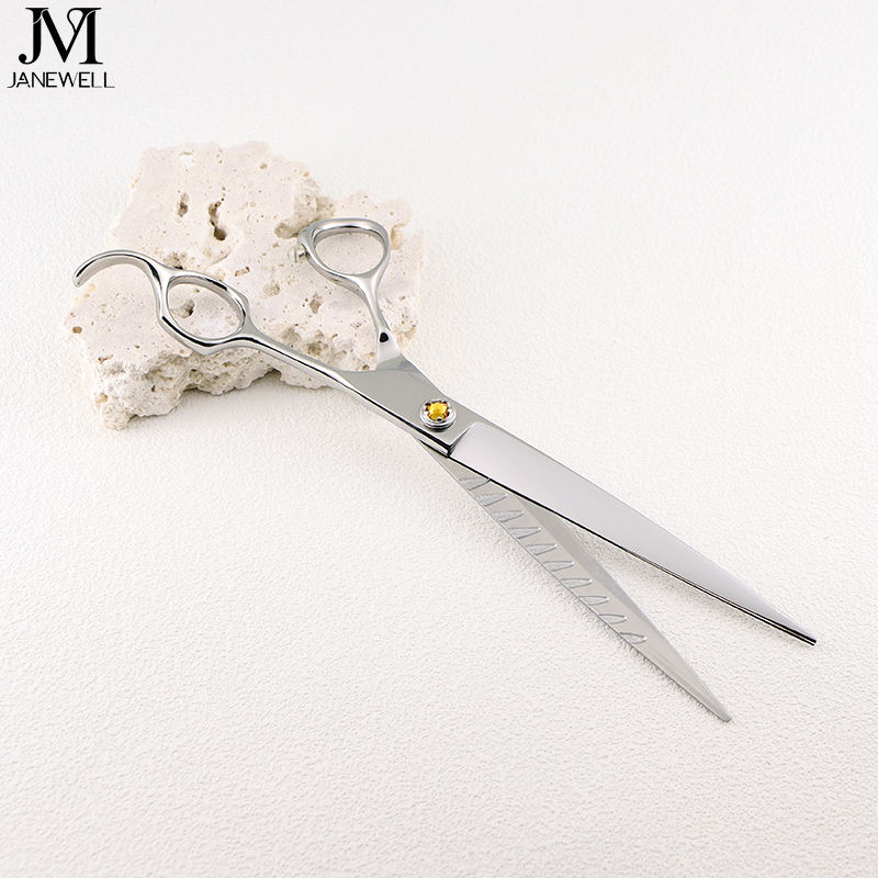 Professional VG10 straight grooming shars for dog pet grooming, 8.0 inch. pet grooming shears for professional groomers. - thumbnail 4